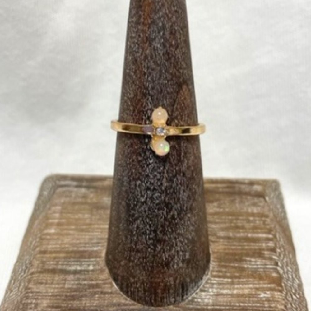 Double Pink Ring Size 6.5 - Picture 3 of 3
